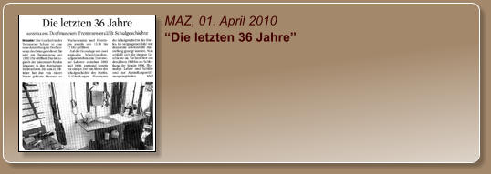 Preußenspiegel, 16. April 2008 “Geschichte hautnah erleben”